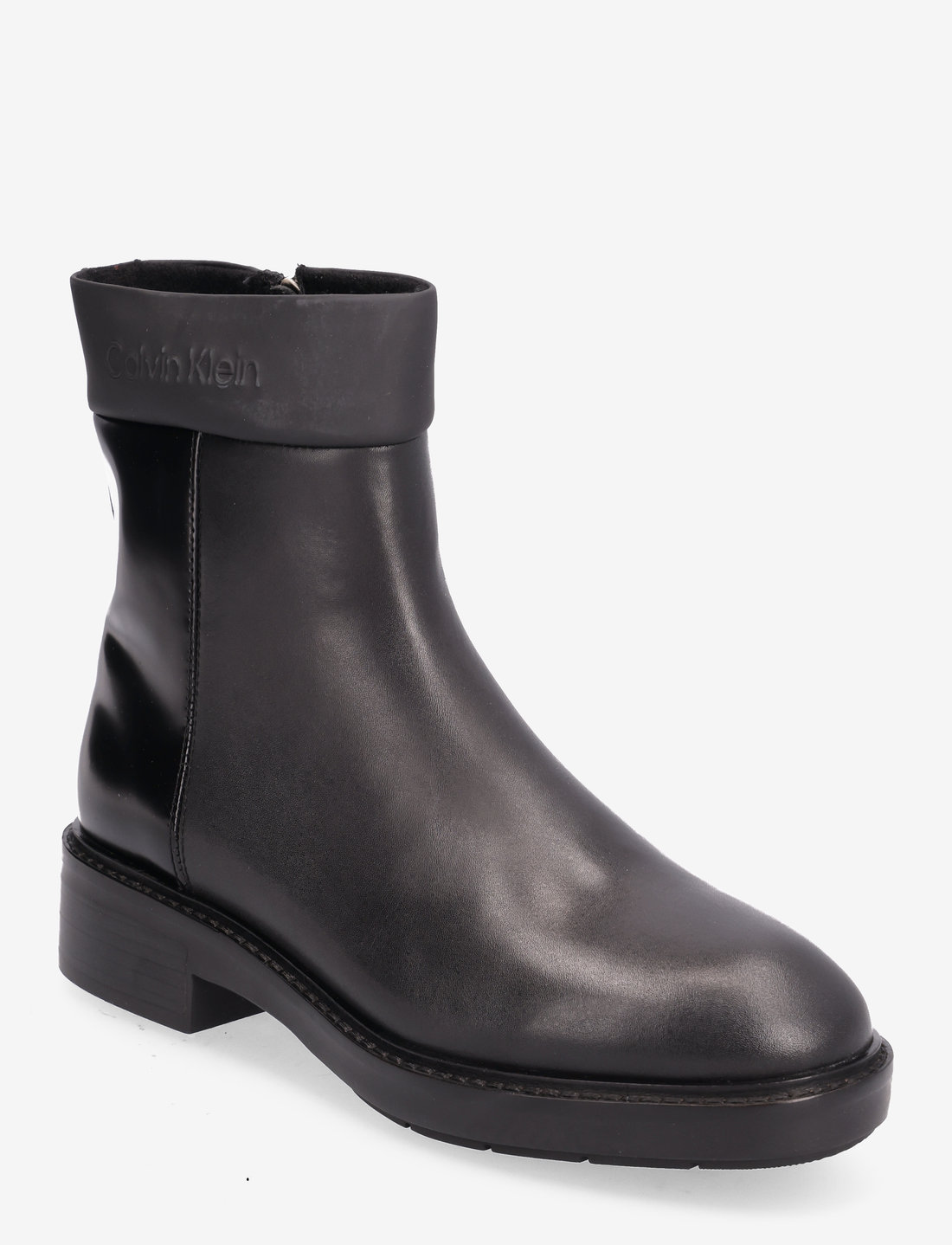 Calvin Klein Rubber Sole Ankle Boot Lg Wl Flat ankle boots Boozt