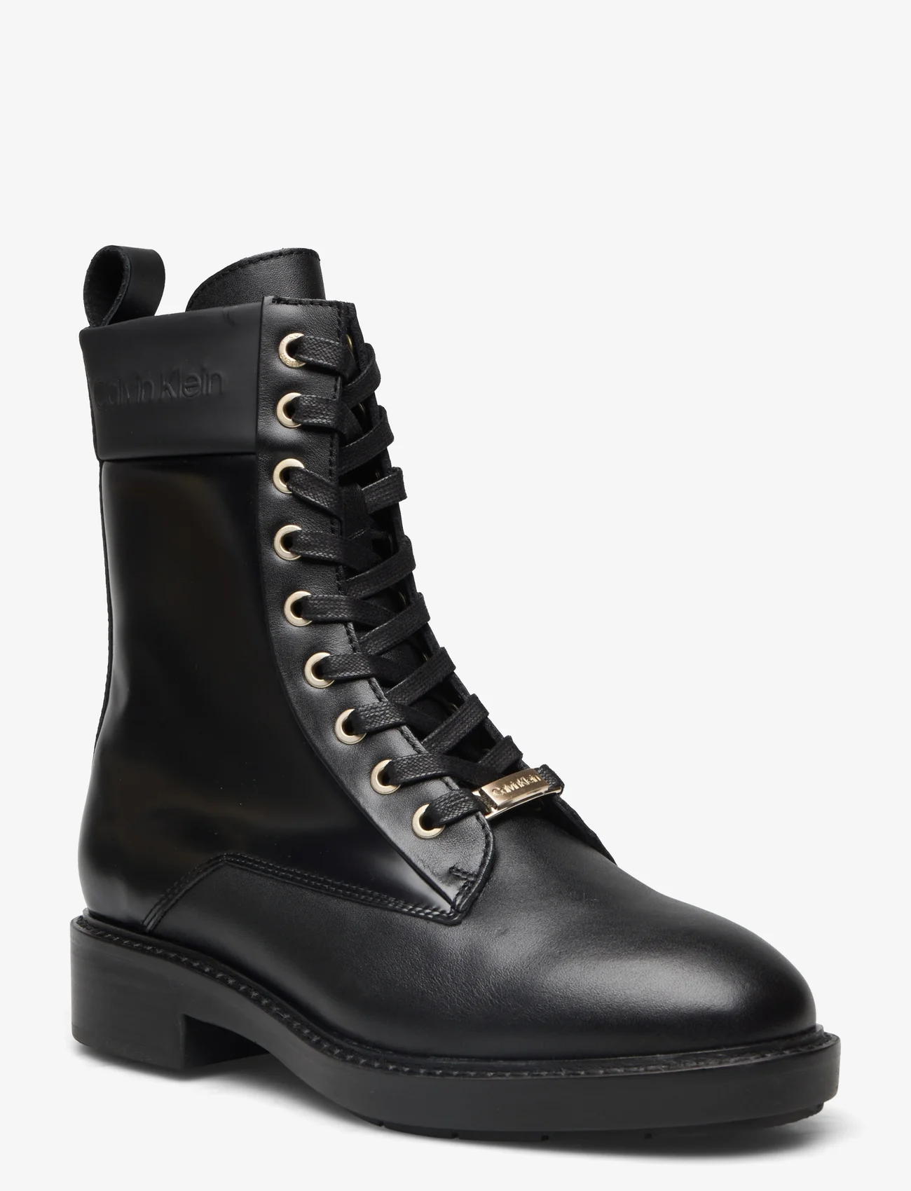 Calvin Klein - RUBBER SOLE COMBAT BOOT LG WL - laced boots - ck black - 0