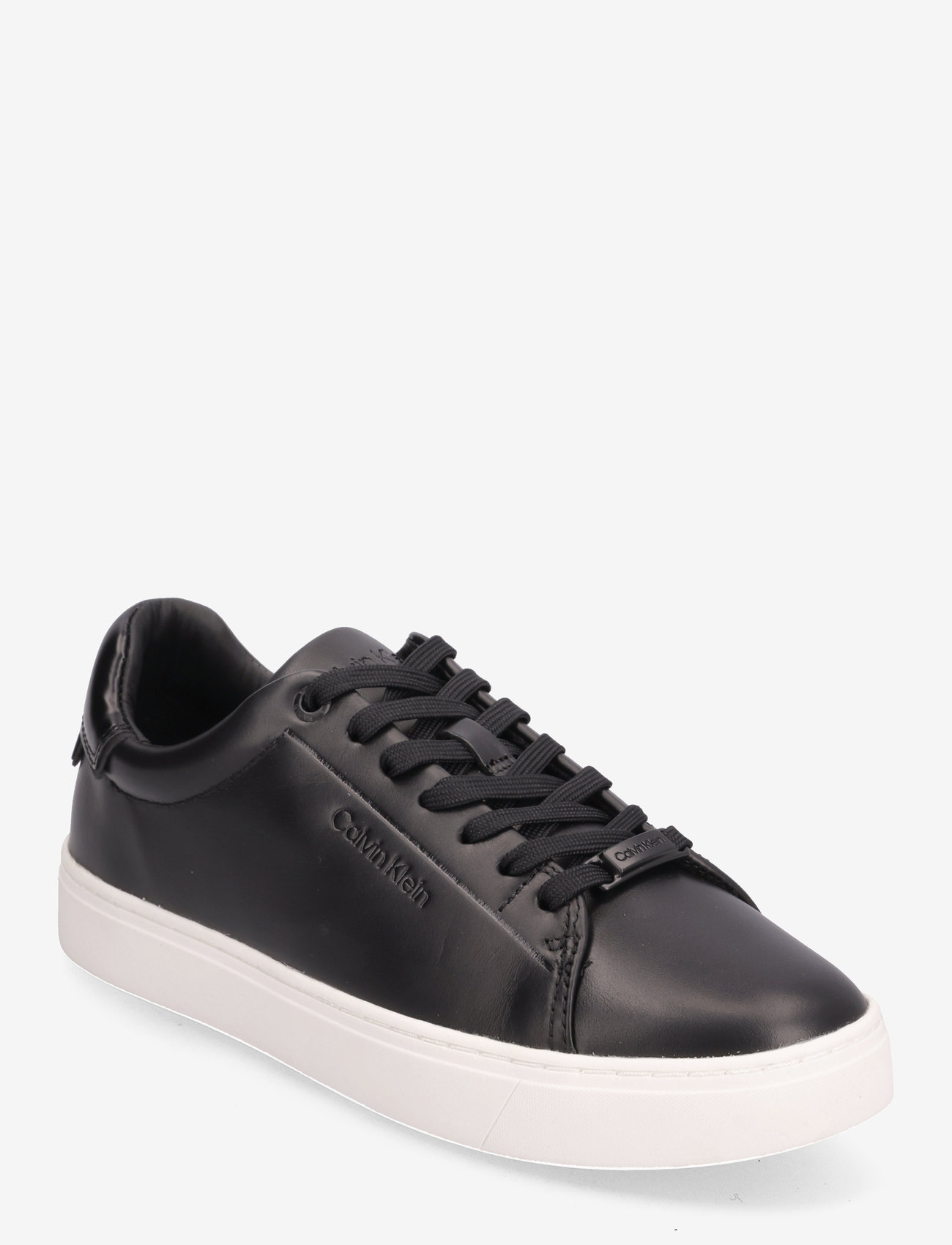 Calvin Klein - CLEAN CUPSOLE LACE UP - sportiska stila apavi ar pazeminātu potītes daļu - ck black - 0
