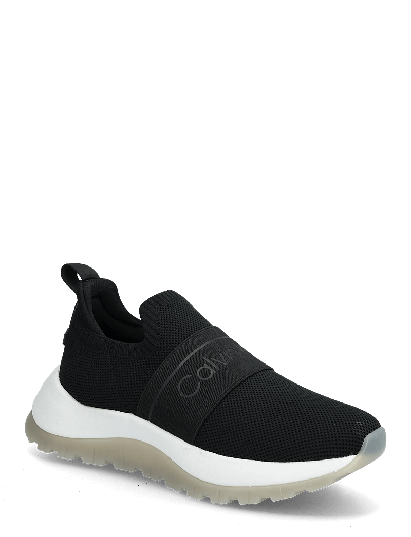 Calvin Klein - RUNNER SLIP ON MESH - laisvalaikio batai be raištelių - black - 0