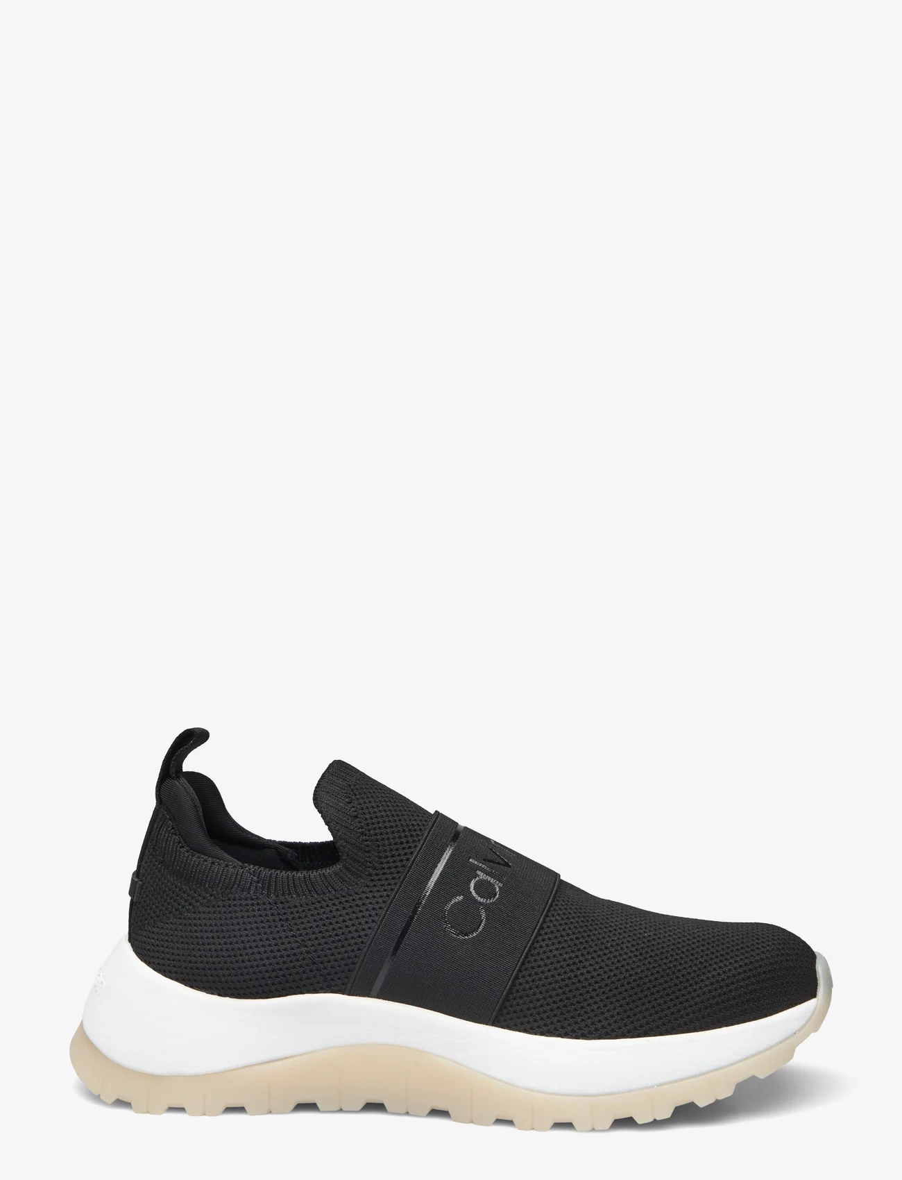 Calvin Klein - RUNNER SLIP ON HE MESH - slip-on sneakers - black/dk ecru - 1