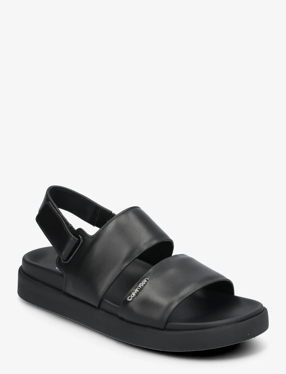 Calvin Klein Flat Sandal Calvin Mtl Lth Flat sandals Boozt