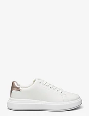 Calvin Klein - CUPSOLE LACE UP LEATHER - låga sneakers - white/crystal gray - 1