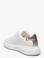 Calvin Klein - CUPSOLE LACE UP LEATHER - låga sneakers - white/crystal gray - 2
