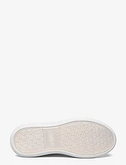 Calvin Klein - CUPSOLE LACE UP LEATHER - matalavartiset tennarit - white/crystal gray - 4