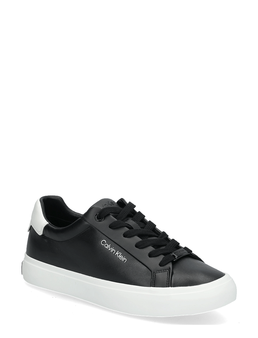 Calvin Klein - VULCANIZED LACE UP LTH - madala säärega tossud - black white - 0
