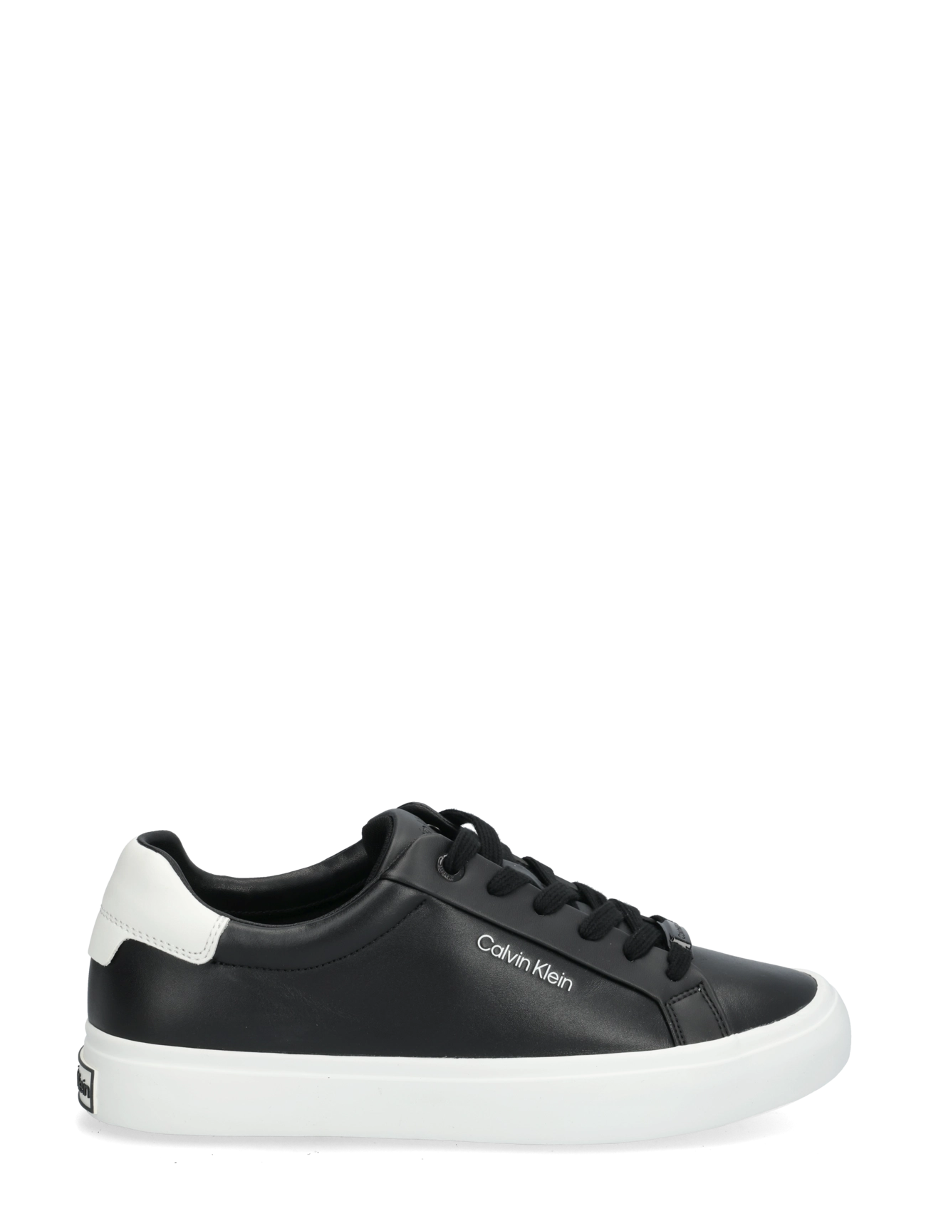 Calvin Klein - VULCANIZED LACE UP LTH - madala säärega tossud - black white - 2