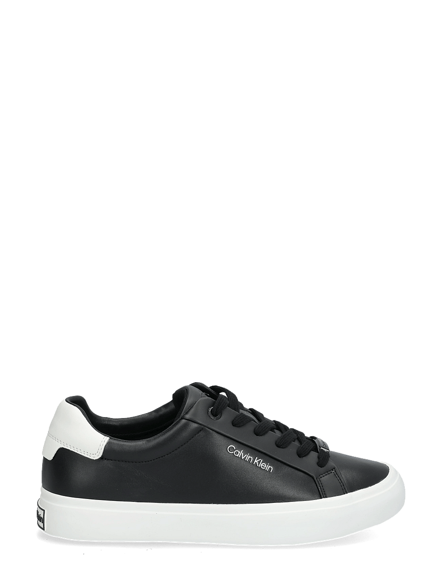 Calvin Klein - VULCANIZED LACE UP LTH - madala säärega tossud - black white - 2