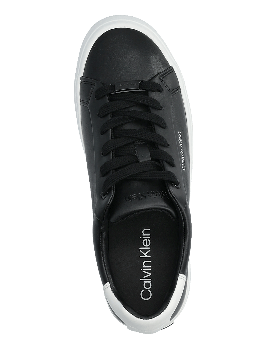 Calvin Klein - VULCANIZED LACE UP LTH - madala säärega tossud - black white - 3