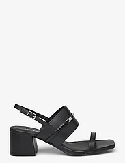 Calvin Klein - HEEL SANDAL 45 MET BAR LTH - sandaletten - black - 1