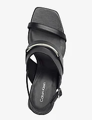 Calvin Klein - HEEL SANDAL 45 MET BAR LTH - sandaletten - black - 3