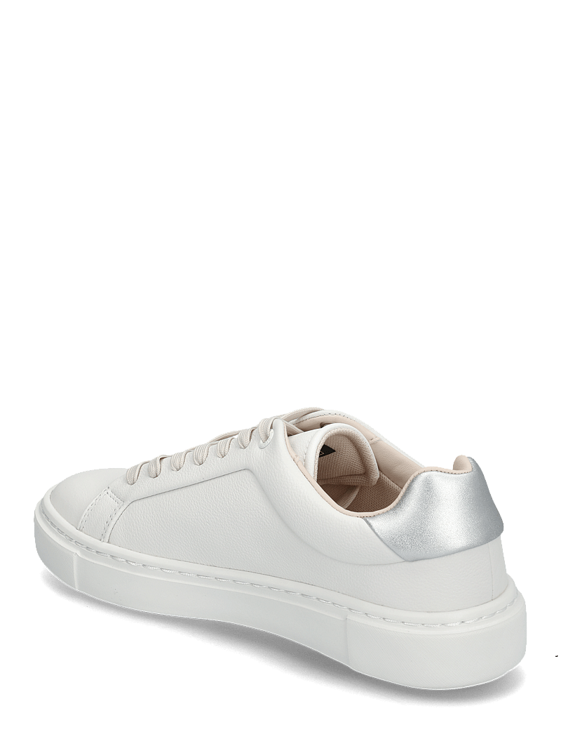Calvin Klein - CUPSOLE LACE UP W/ML - LTH - niedrige sneakers - white/silver - 2
