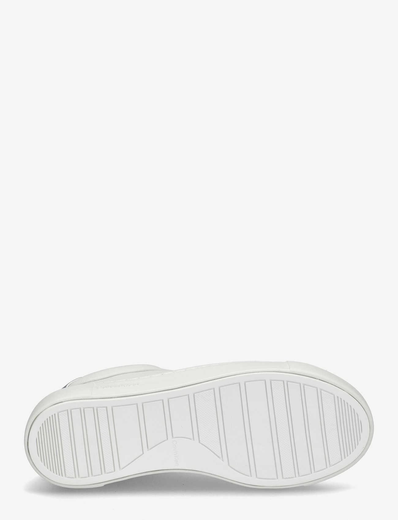 Calvin Klein - CUPSOLE LACE UP W/ML - LTH - niedrige sneakers - white/silver - 4