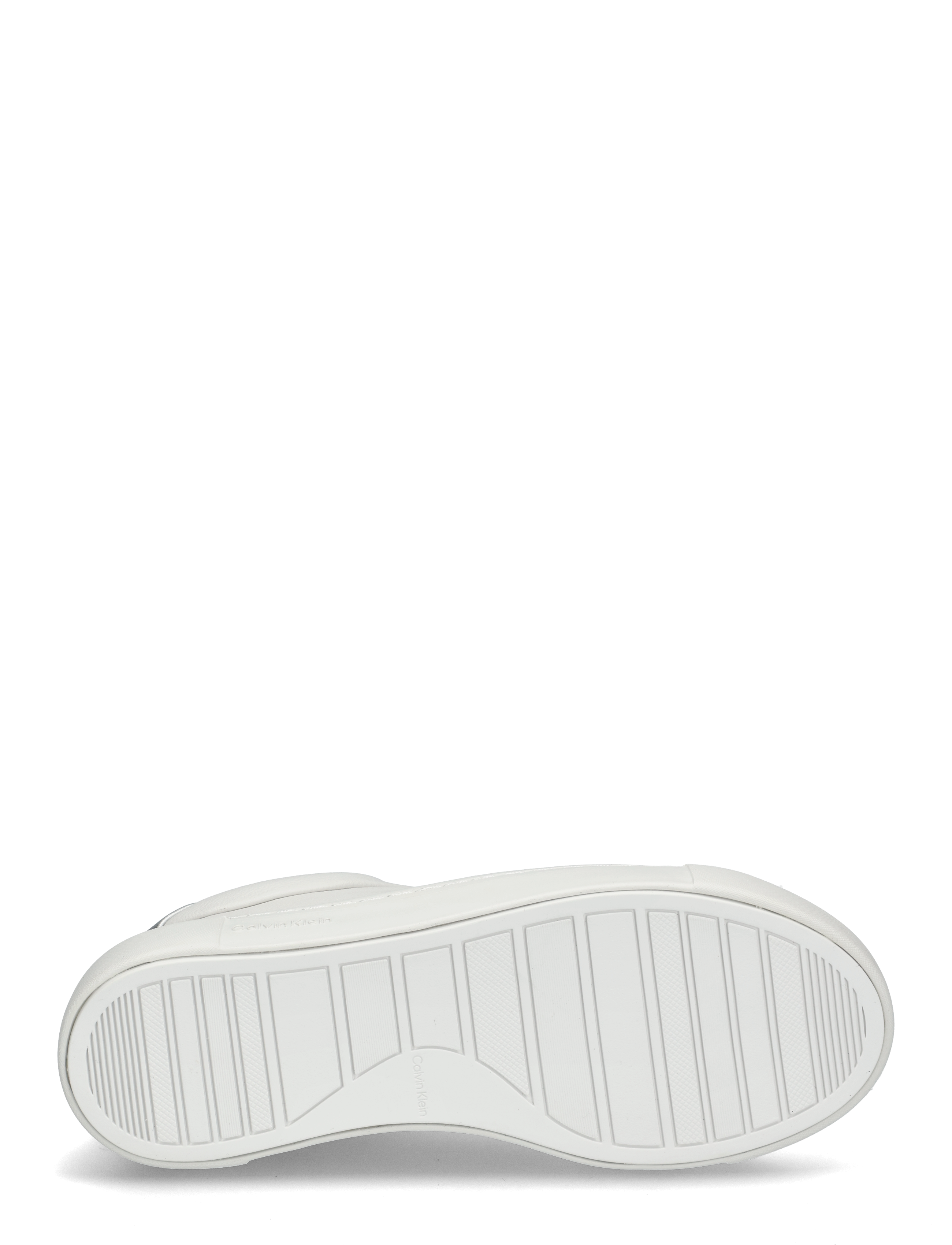 Calvin Klein - CUPSOLE LACE UP W/ML - LTH - konfirmation - white/silver - 4