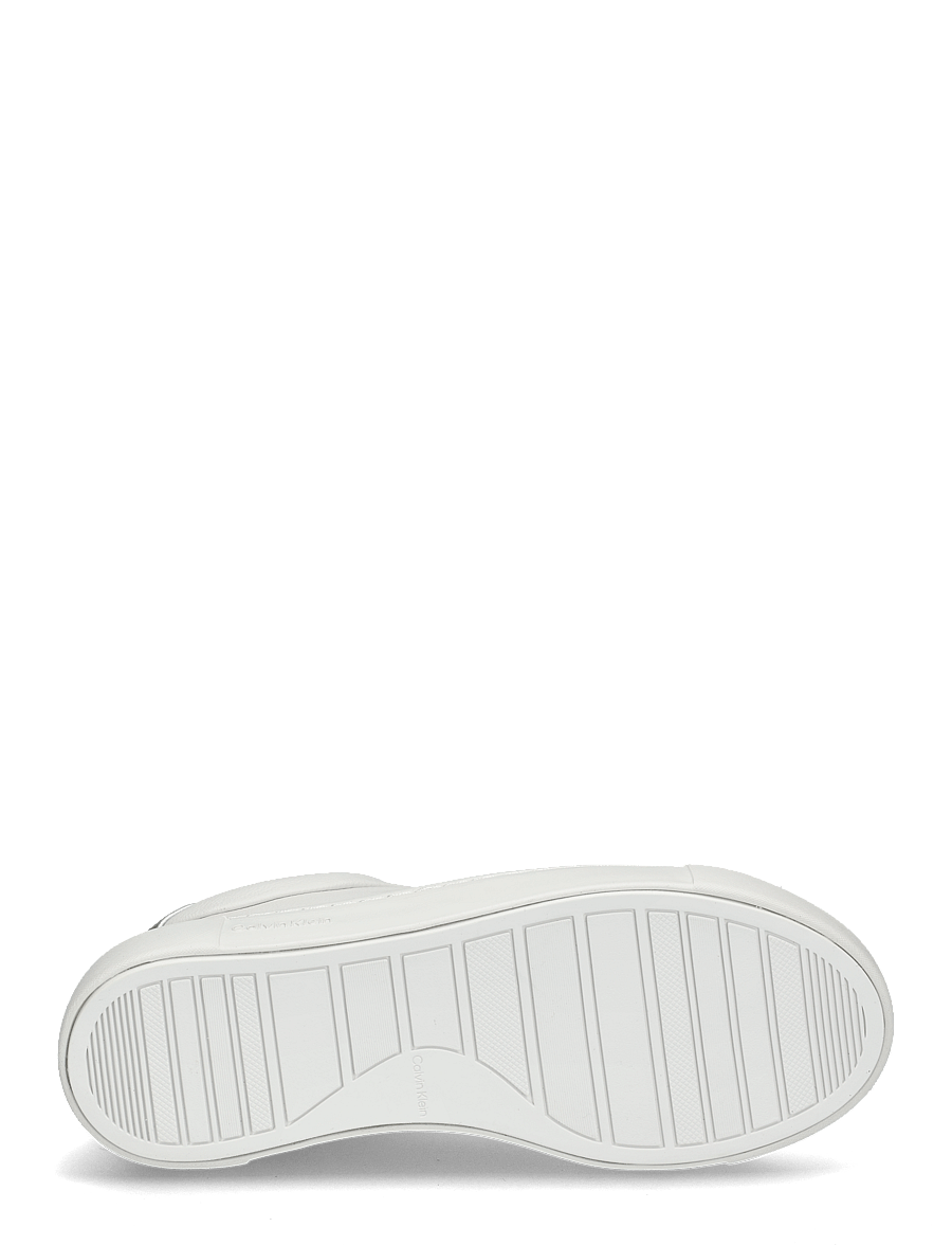 Calvin Klein - CUPSOLE LACE UP W/ML - LTH - konfirmation - white/silver - 4