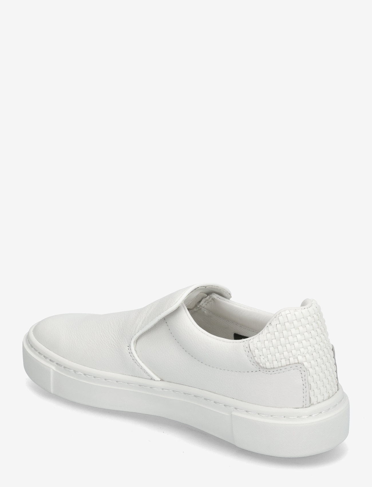 Calvin Klein - CUPSOLE SLIP ON - WOVEN LTH - konfirmatsioon - triple white - 2