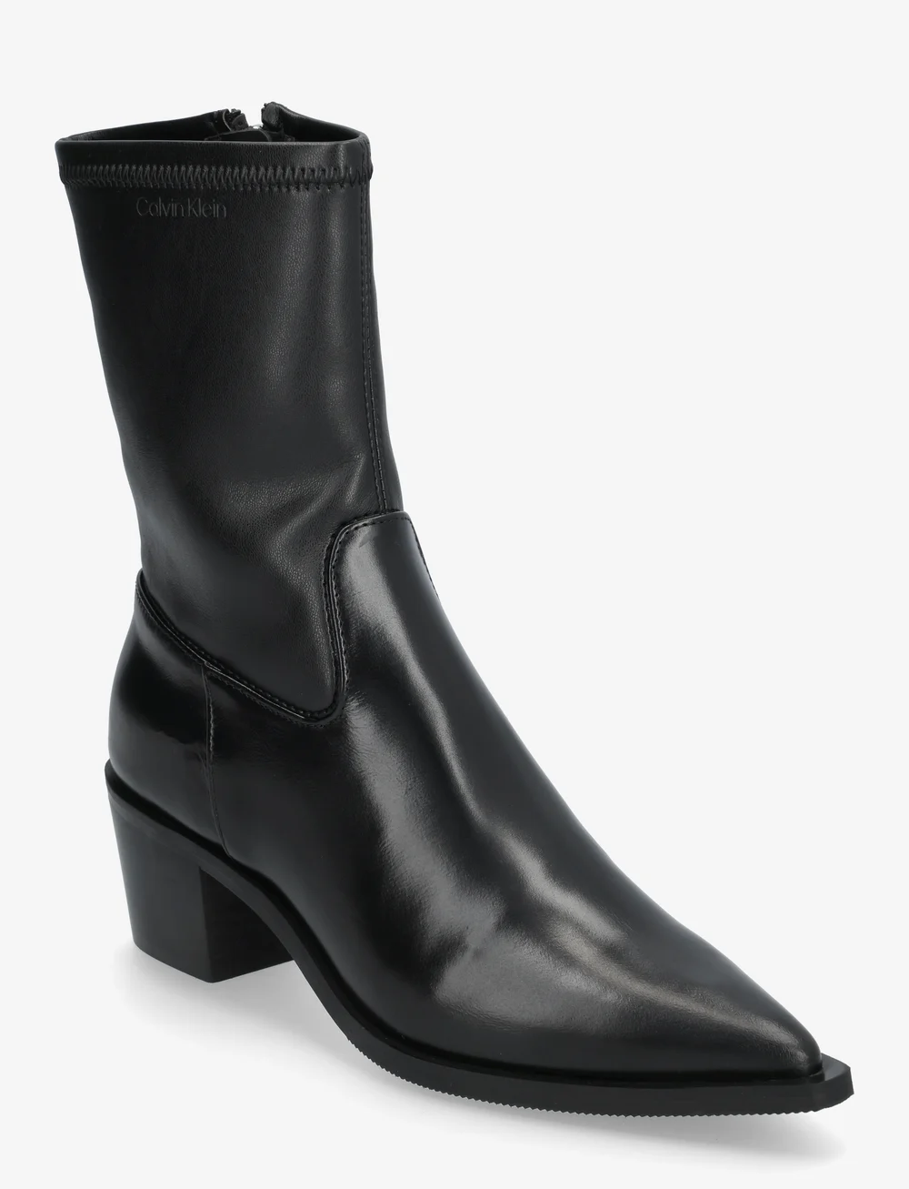 Calvin Klein Heel Cowboy Boot Stretch Lth Heeled ankle boots Boozt