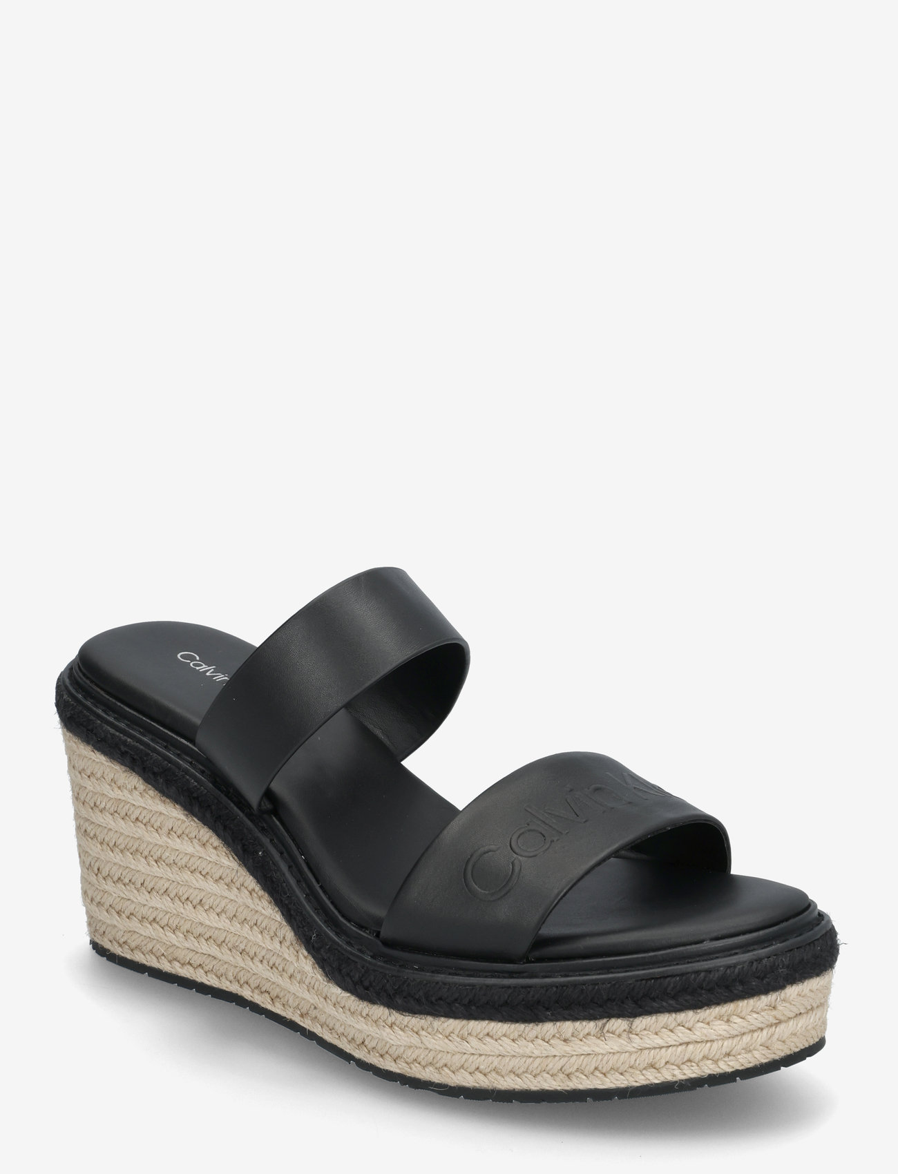 Calvin Klein - WEDGE SANDAL 50 - HE - platåsandaler - ck black - 0