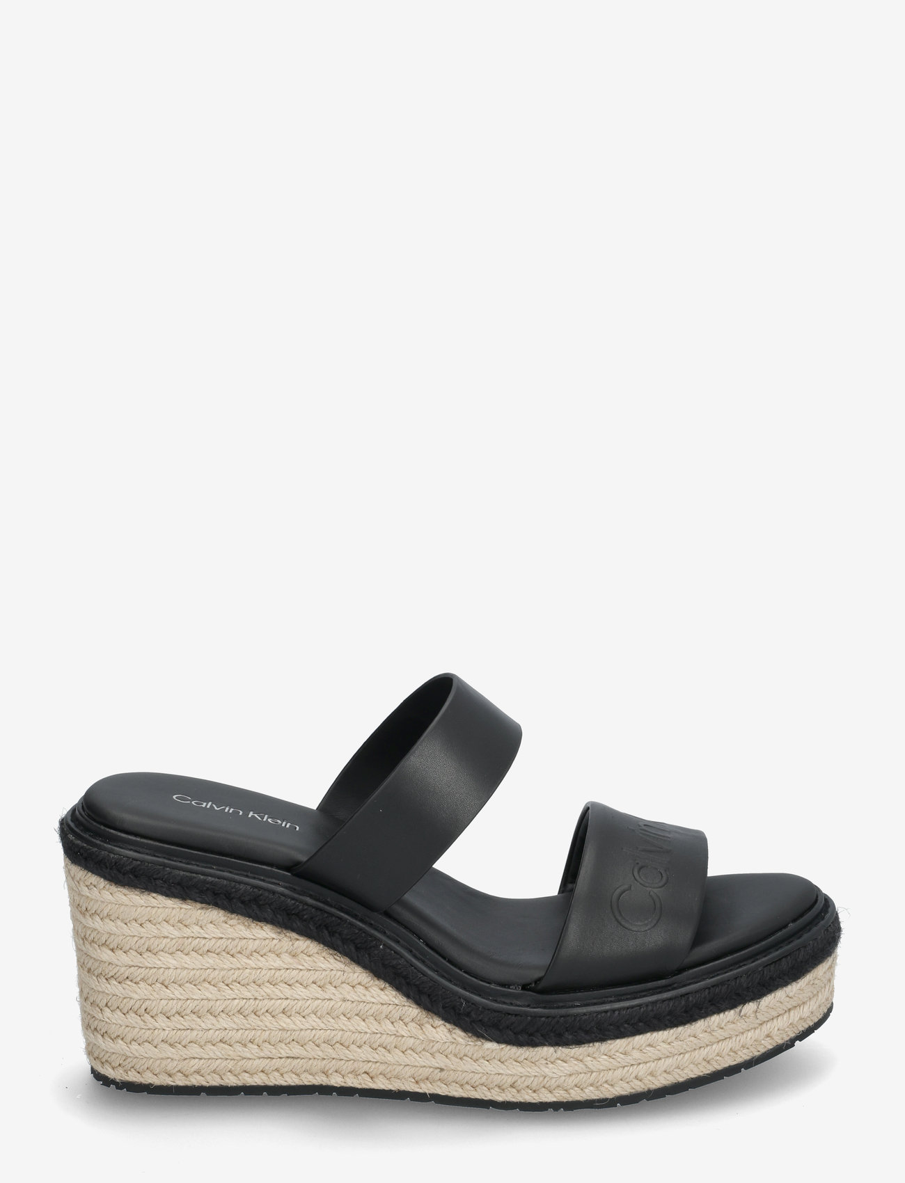 Calvin Klein - WEDGE SANDAL 50 - HE - platåsandaler - ck black - 1