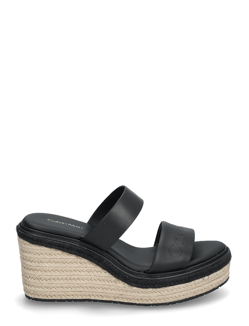 Calvin Klein - WEDGE SANDAL 50 - HE - platåsandaler - ck black - 1