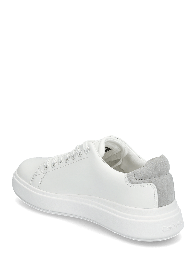 Calvin Klein - CUPSOLE LACE UP - SUEDE BT - konfirmatsioon - bright white/pearl grey - 2