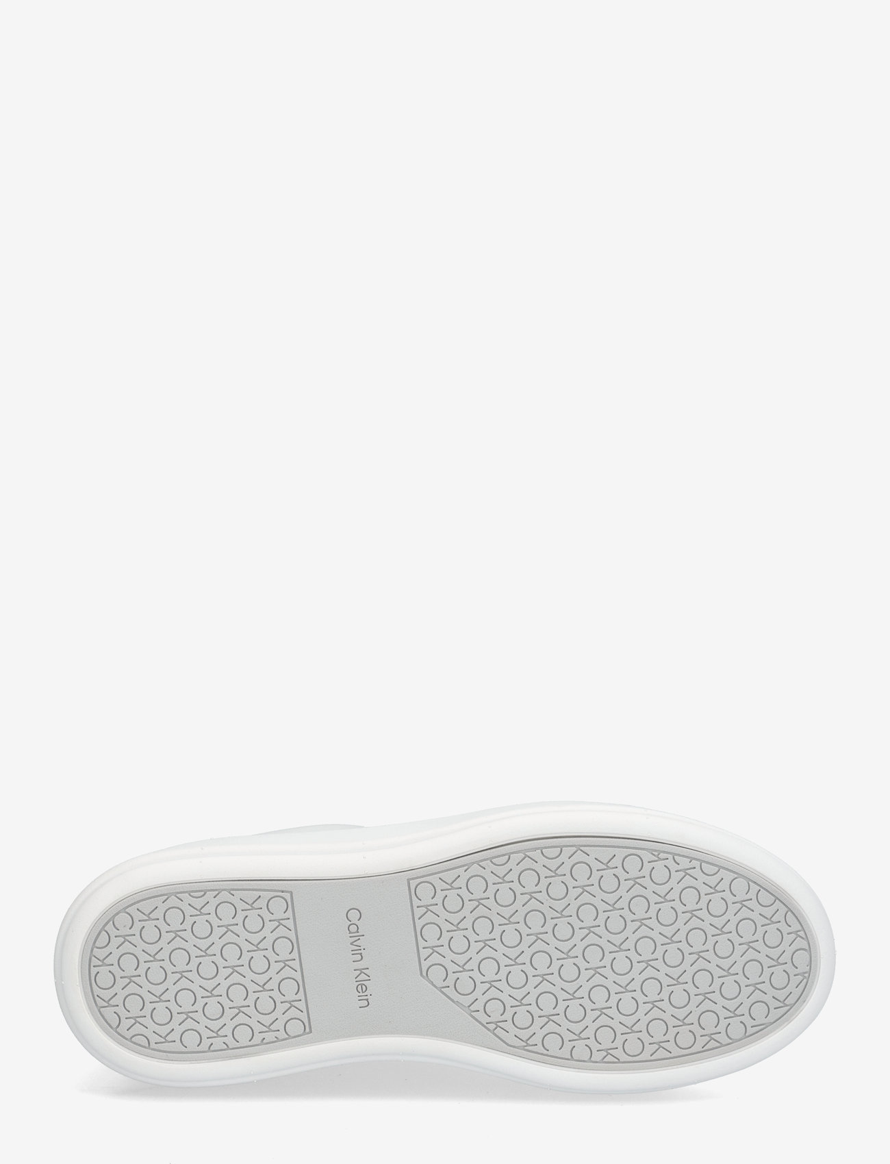 Calvin Klein - CUPSOLE LACE UP - SUEDE BT - konfirmatsioon - bright white/pearl grey - 4