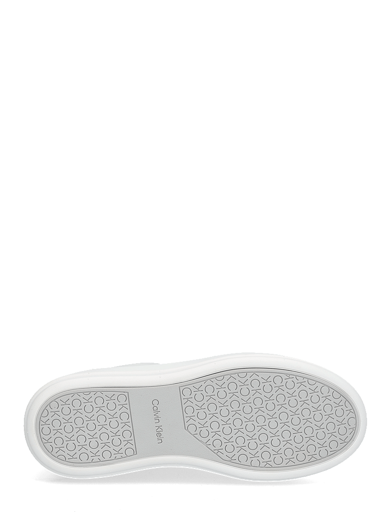 Calvin Klein - CUPSOLE LACE UP - SUEDE BT - konfirmatsioon - bright white/pearl grey - 4