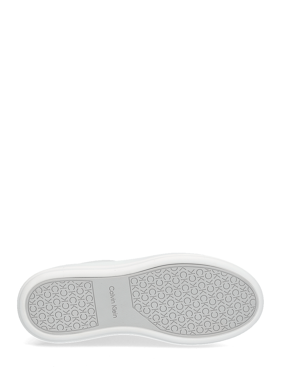 Calvin Klein - CUPSOLE LACE UP - SUEDE BT - bright white/pearl grey - 4