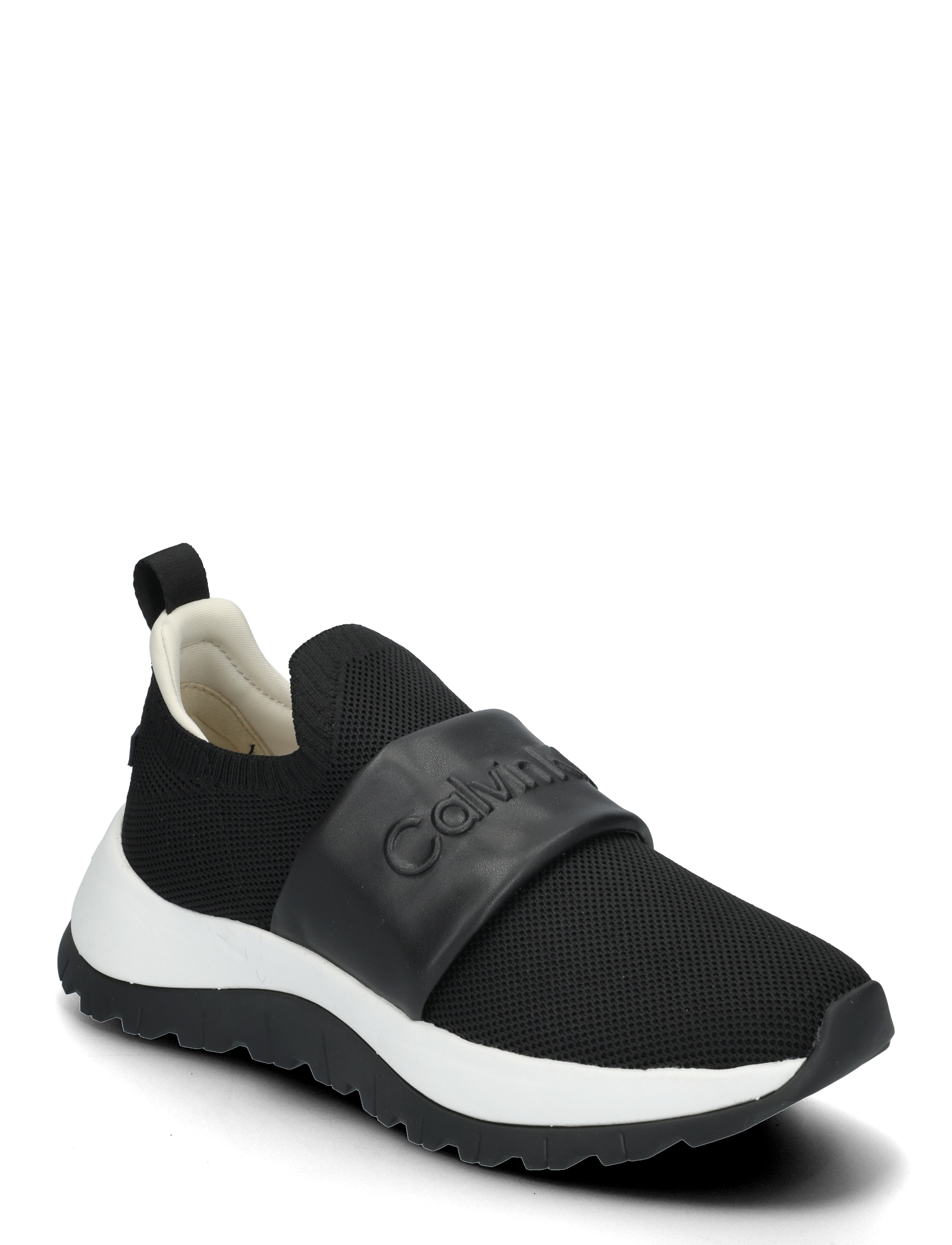 Calvin Klein RUNNER SLIP ON - HE NAPPA - Sko - CK BLACK/TURTLE DOVE / black