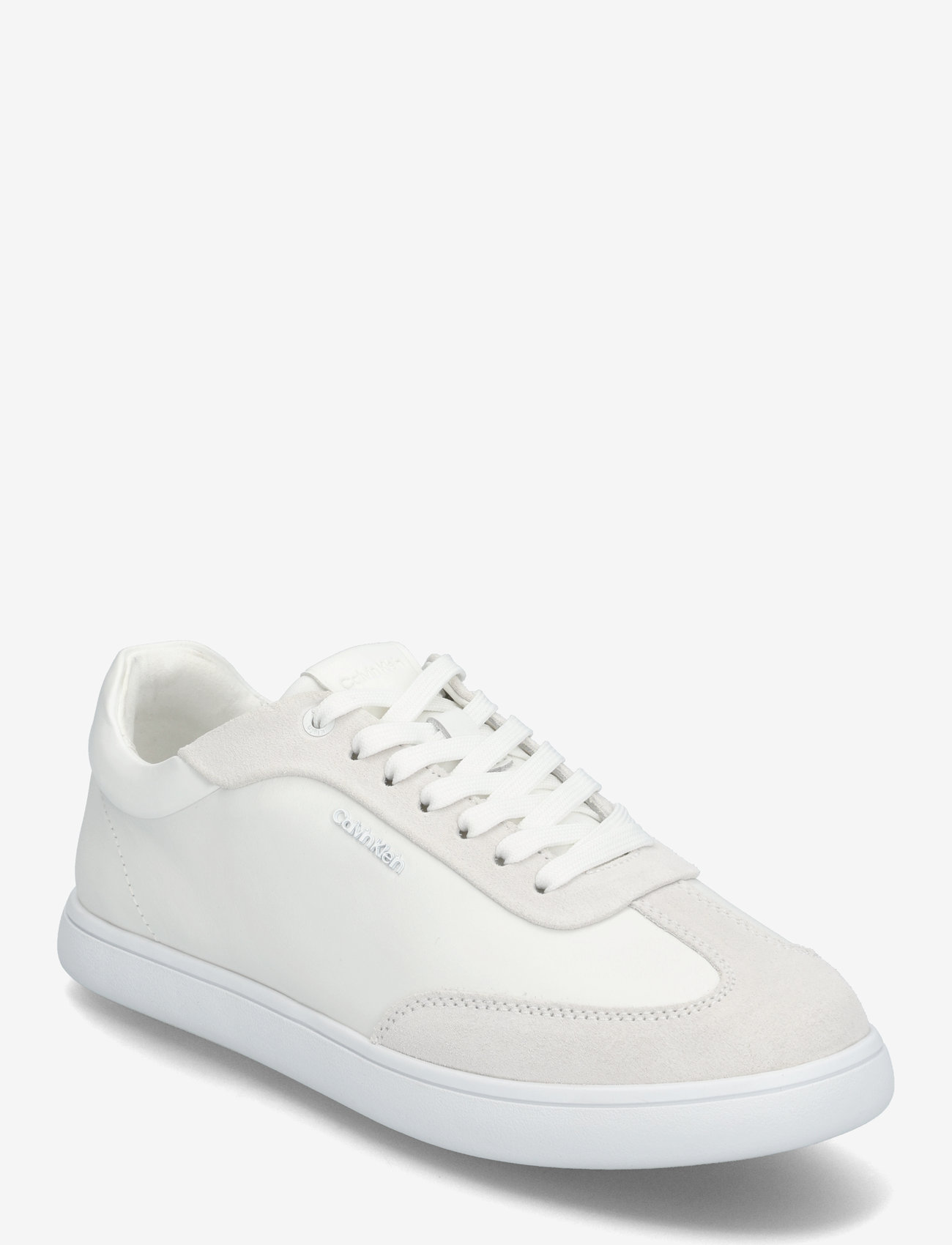 Calvin Klein - CUPSOLE LACE UP - LTH SUE MIX - konfirmatsioon - bright white - 0