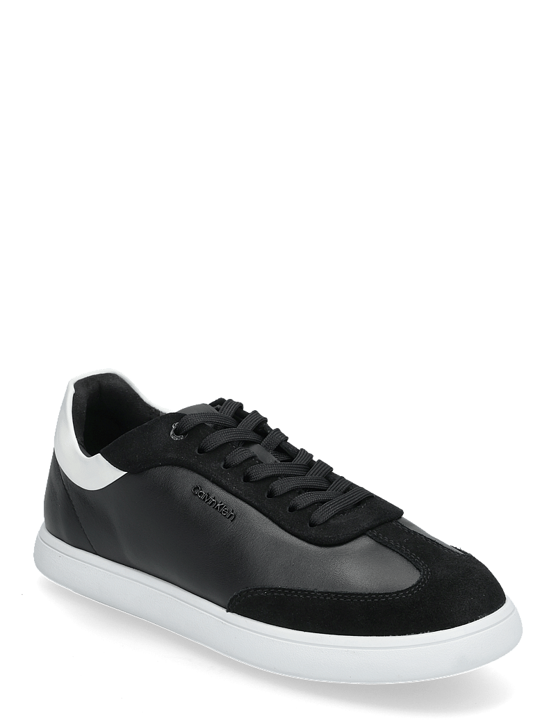 Calvin Klein - CUPSOLE LACE UP - LTH SUE MIX - konfirmationstøj - ck black/bright white - 0