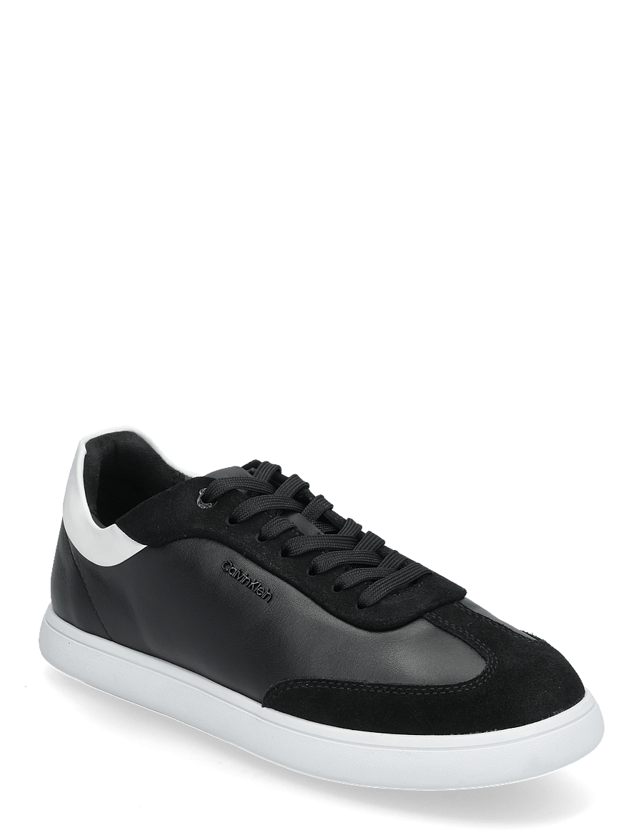 Calvin Klein - CUPSOLE LACE UP - LTH SUE MIX - ck black/bright white - 0