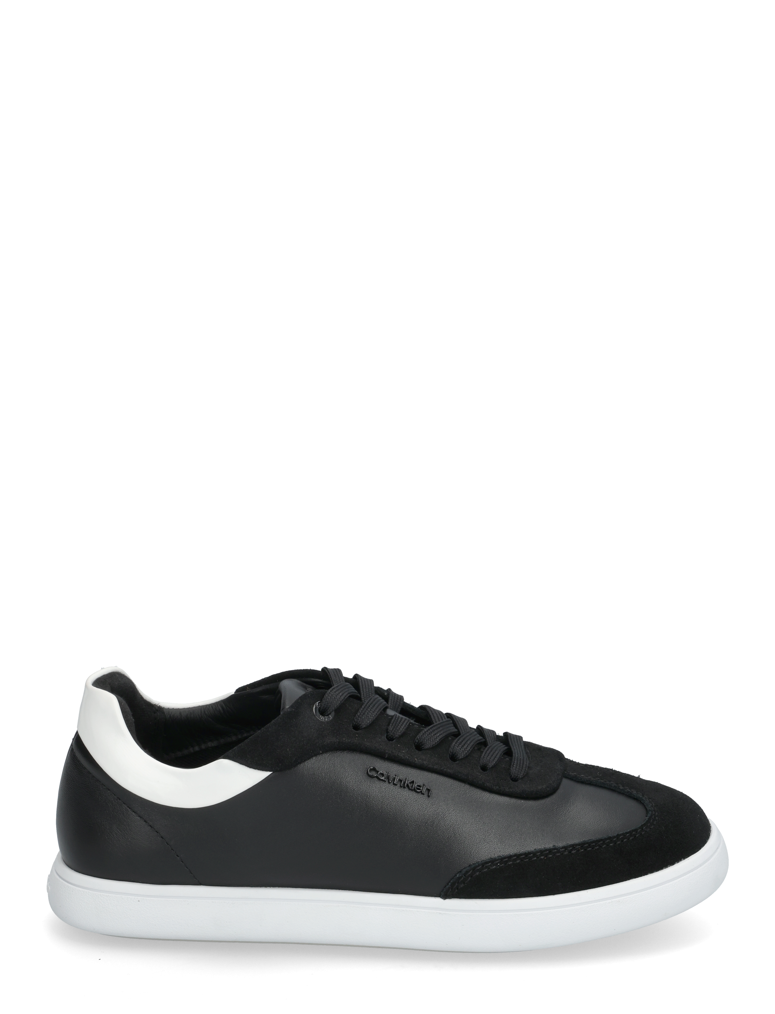 Calvin Klein - CUPSOLE LACE UP - LTH SUE MIX - ck black/bright white - 1