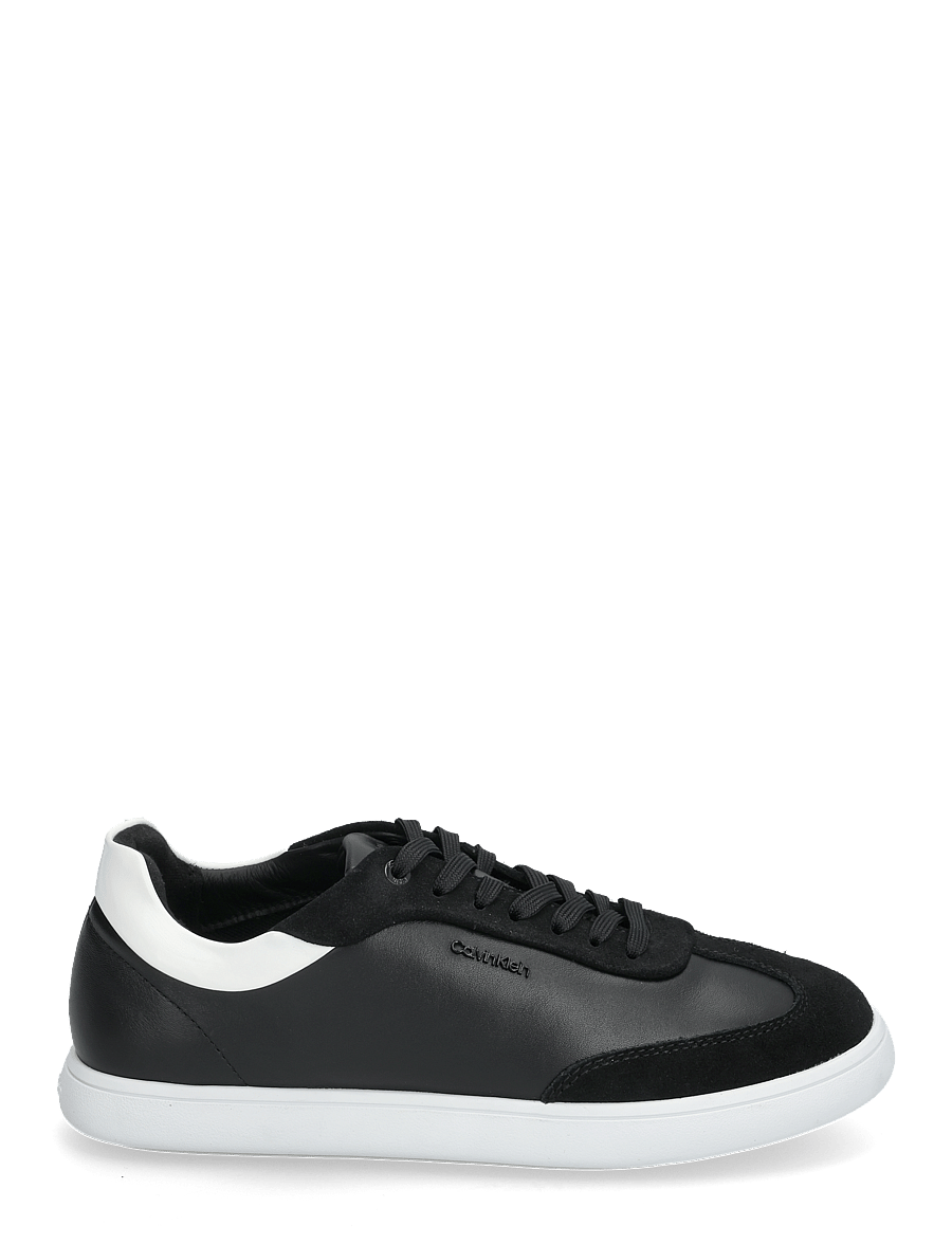 Calvin Klein - CUPSOLE LACE UP - LTH SUE MIX - ck black/bright white - 1