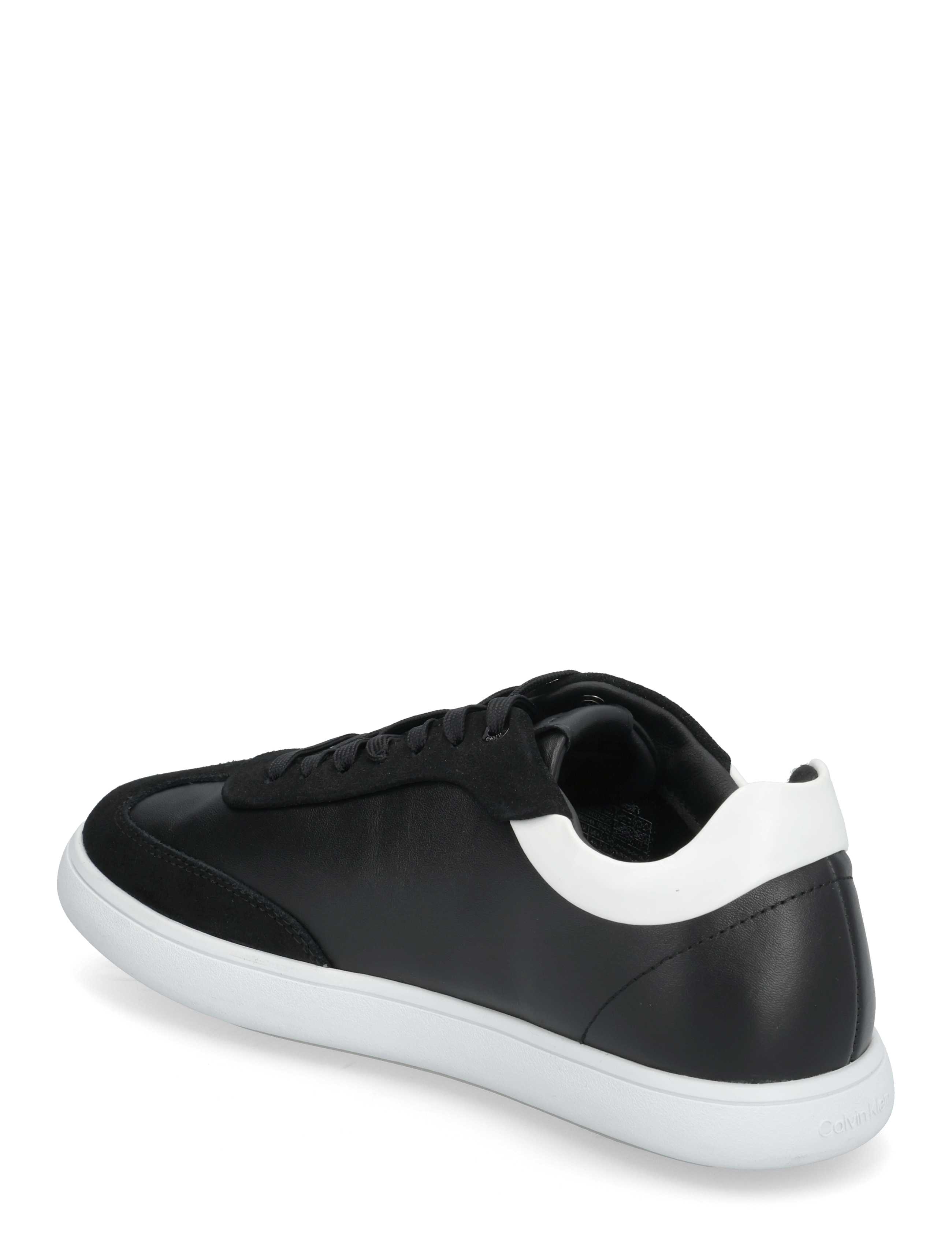 Calvin Klein - CUPSOLE LACE UP - LTH SUE MIX - ck black/bright white - 2