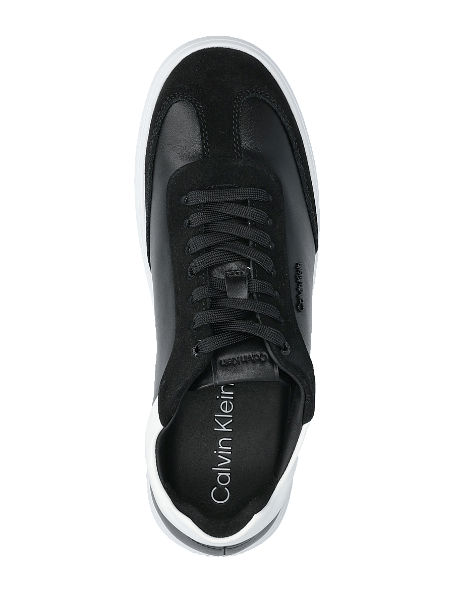Calvin Klein - CUPSOLE LACE UP - LTH SUE MIX - ck black/bright white - 3