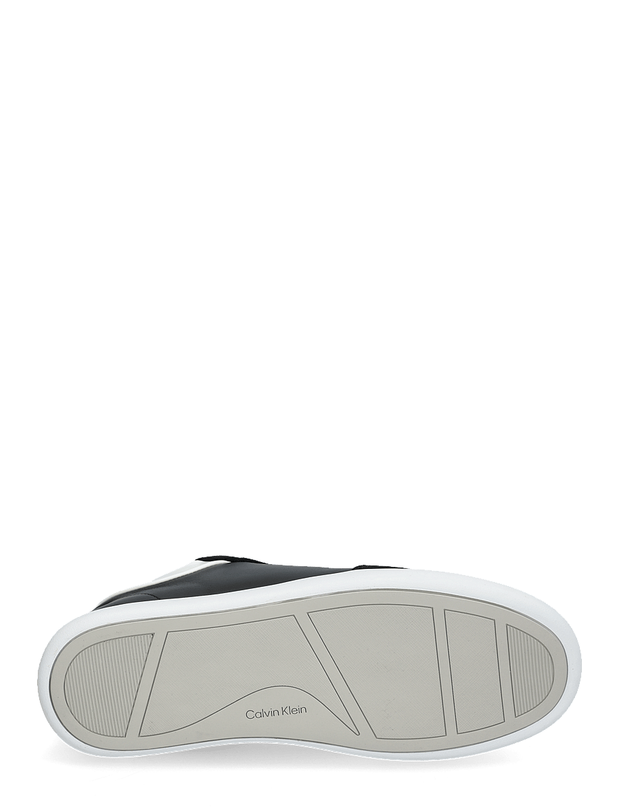 Calvin Klein - CUPSOLE LACE UP - LTH SUE MIX - ck black/bright white - 4