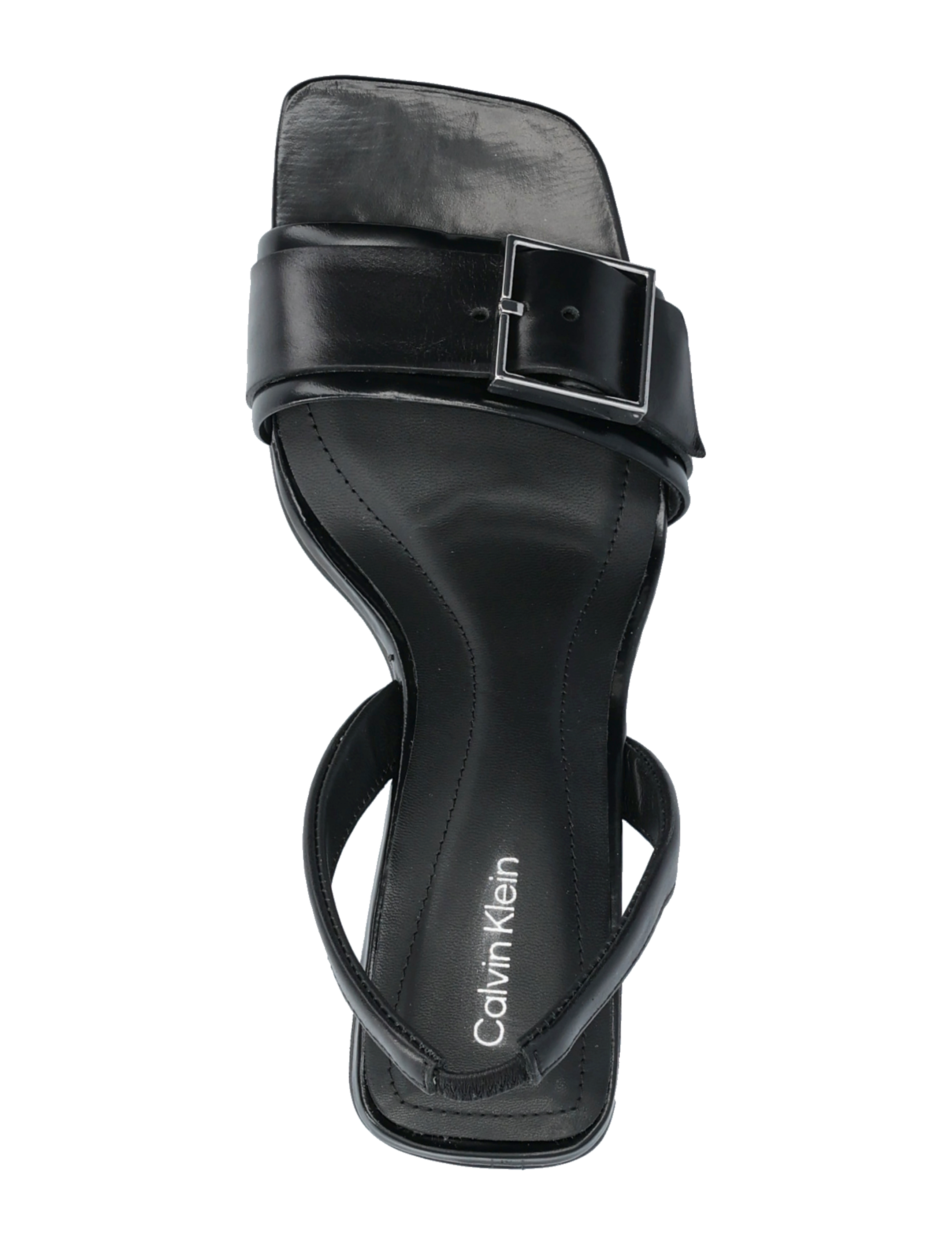 Calvin Klein - HEEL SANDAL 70 W/BUCKLE - LTH - ck black - 3
