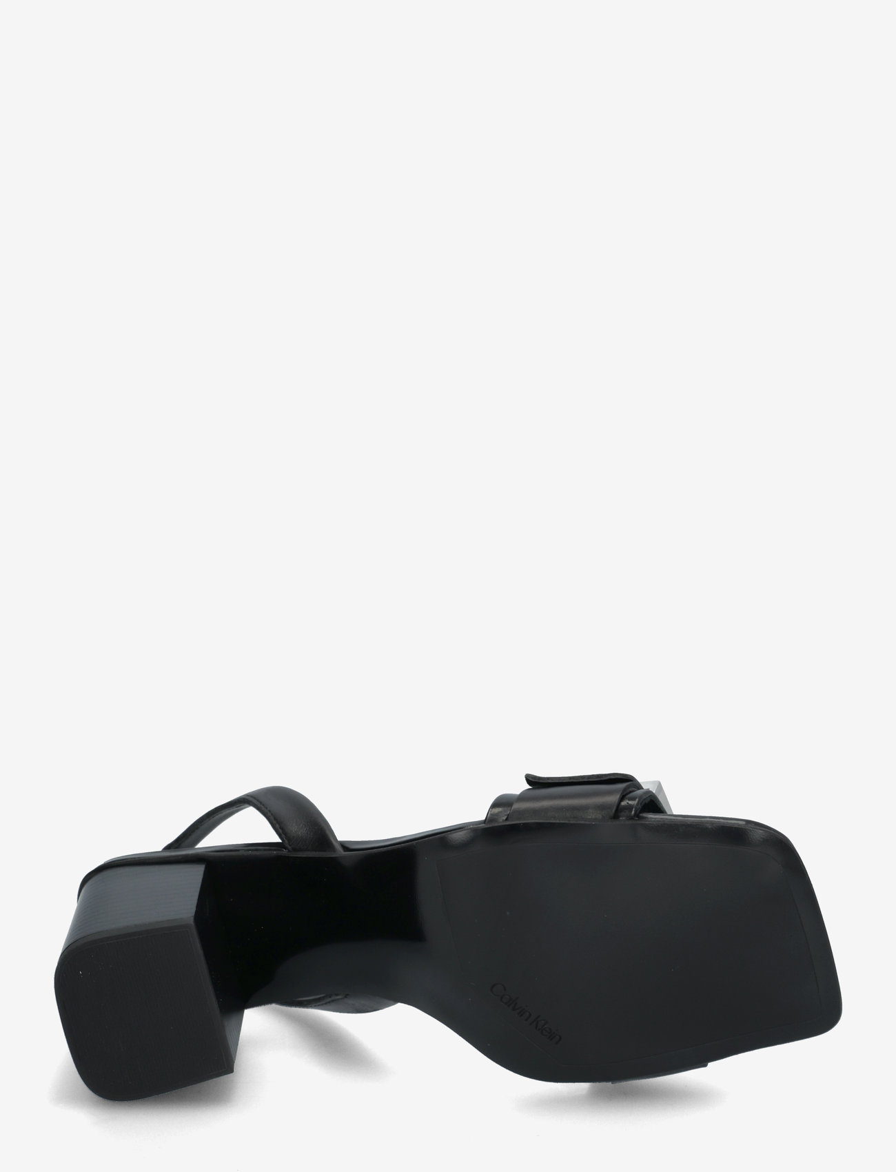 Calvin Klein - HEEL SANDAL 70 W/BUCKLE - LTH - sandaletter - ck black - 4