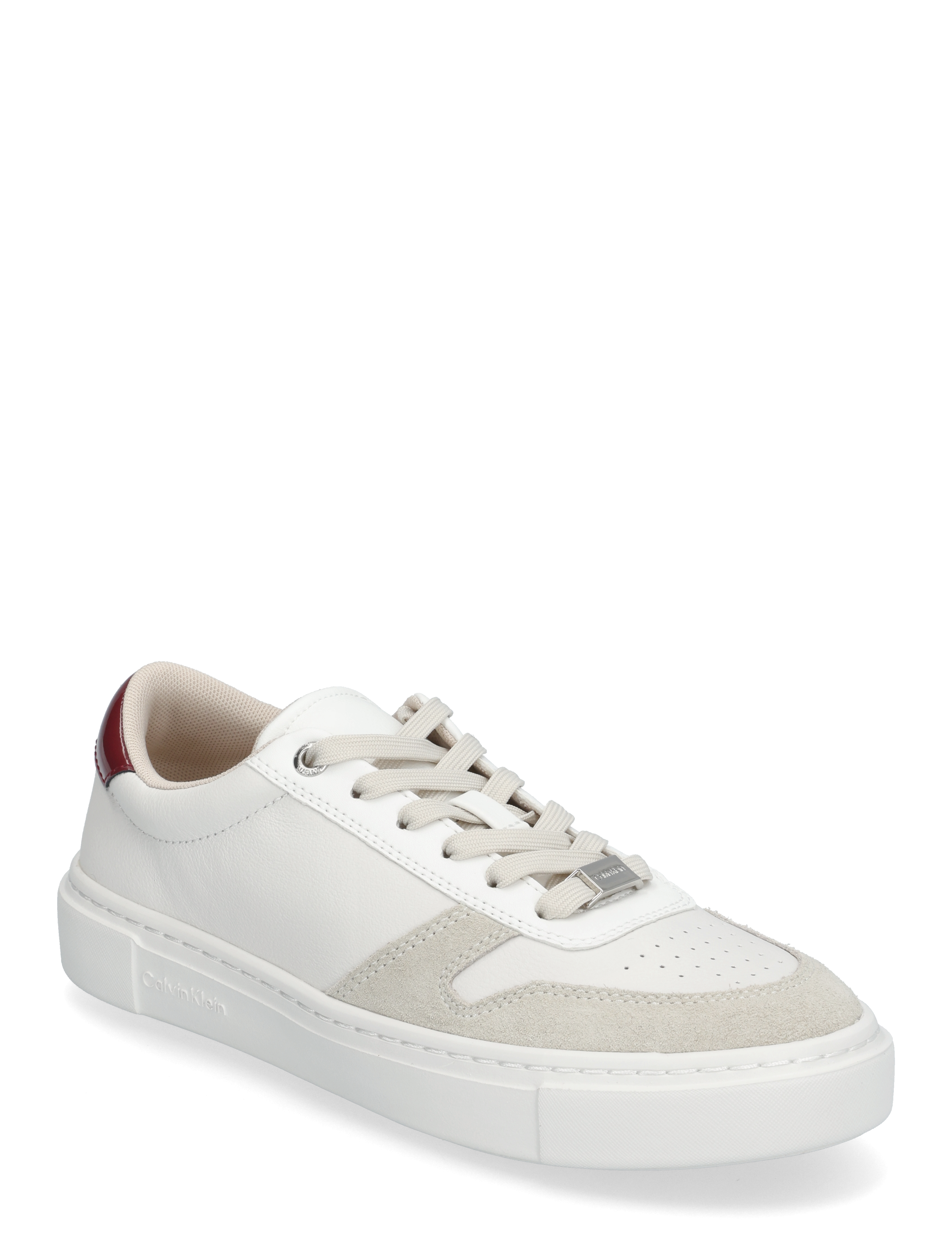 Calvin Klein Cupsole Lace Up Mix M, Kvinder, Cupsole Snøresneakers, Hvid, Str: 37
