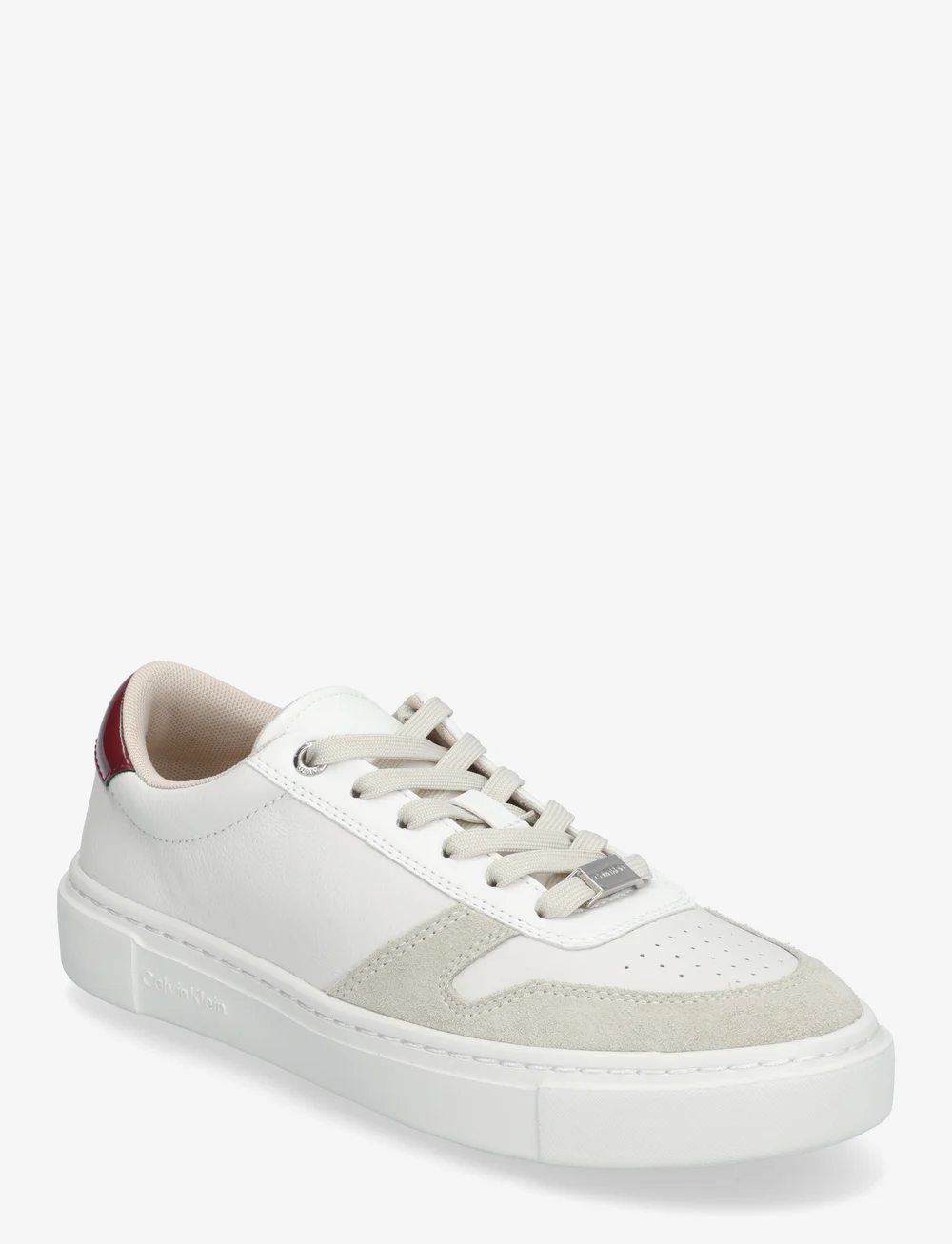 Calvin Klein - CUPSOLE LACE UP - MIX M - konfirmationstøj - bright white/burnt russet - 0