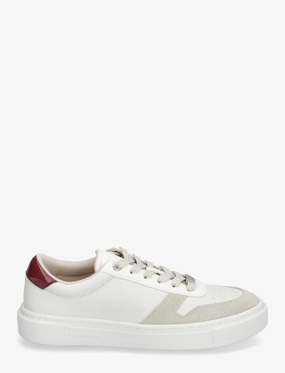 Calvin Klein - CUPSOLE LACE UP - MIX M - konfirmationstøj - bright white/burnt russet - 1