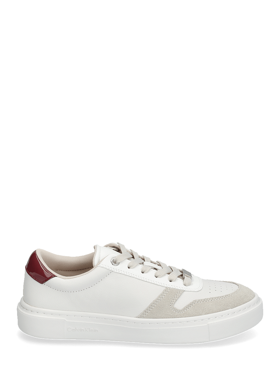 Calvin Klein - CUPSOLE LACE UP - MIX M - ferming - bright white/burnt russet - 1