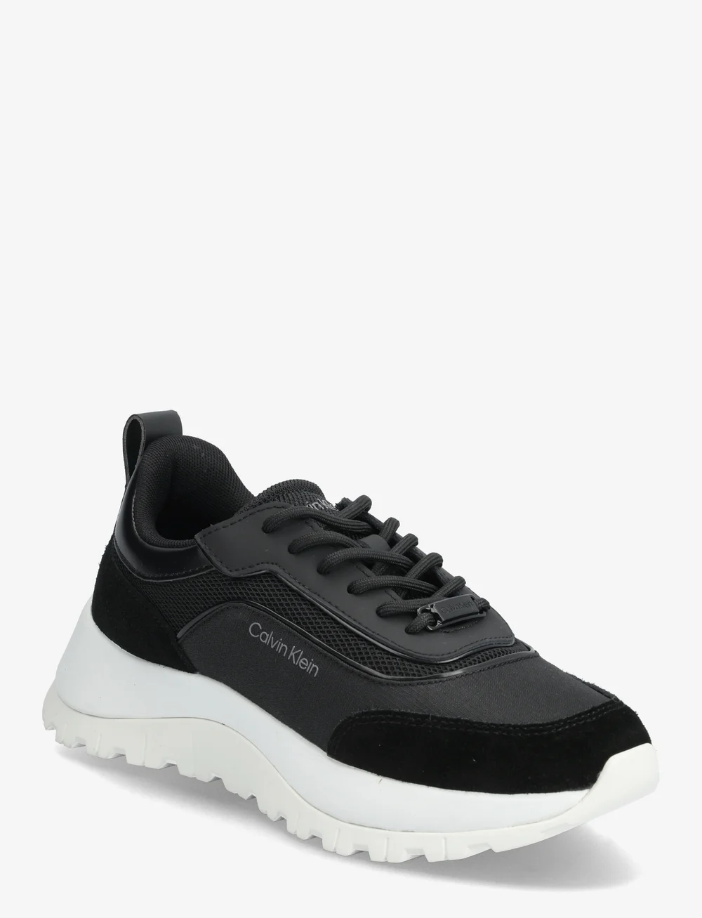Calvin Klein - RUNNER LACE UP MESH MIX - chunky sneakers - ck black - 0