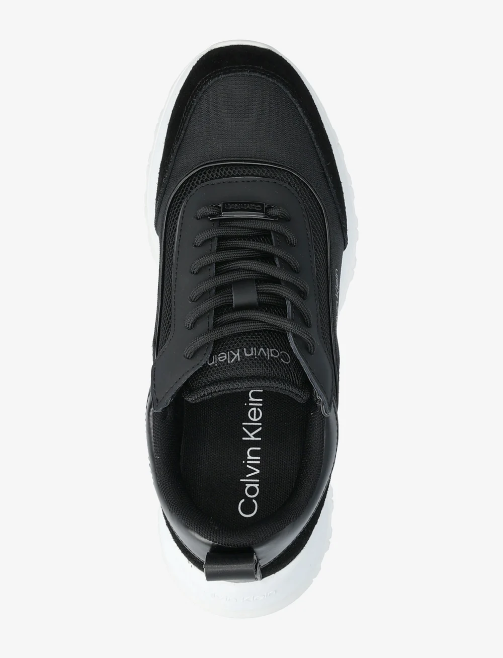 Calvin Klein - RUNNER LACE UP MESH MIX - chunky sneakers - ck black - 3