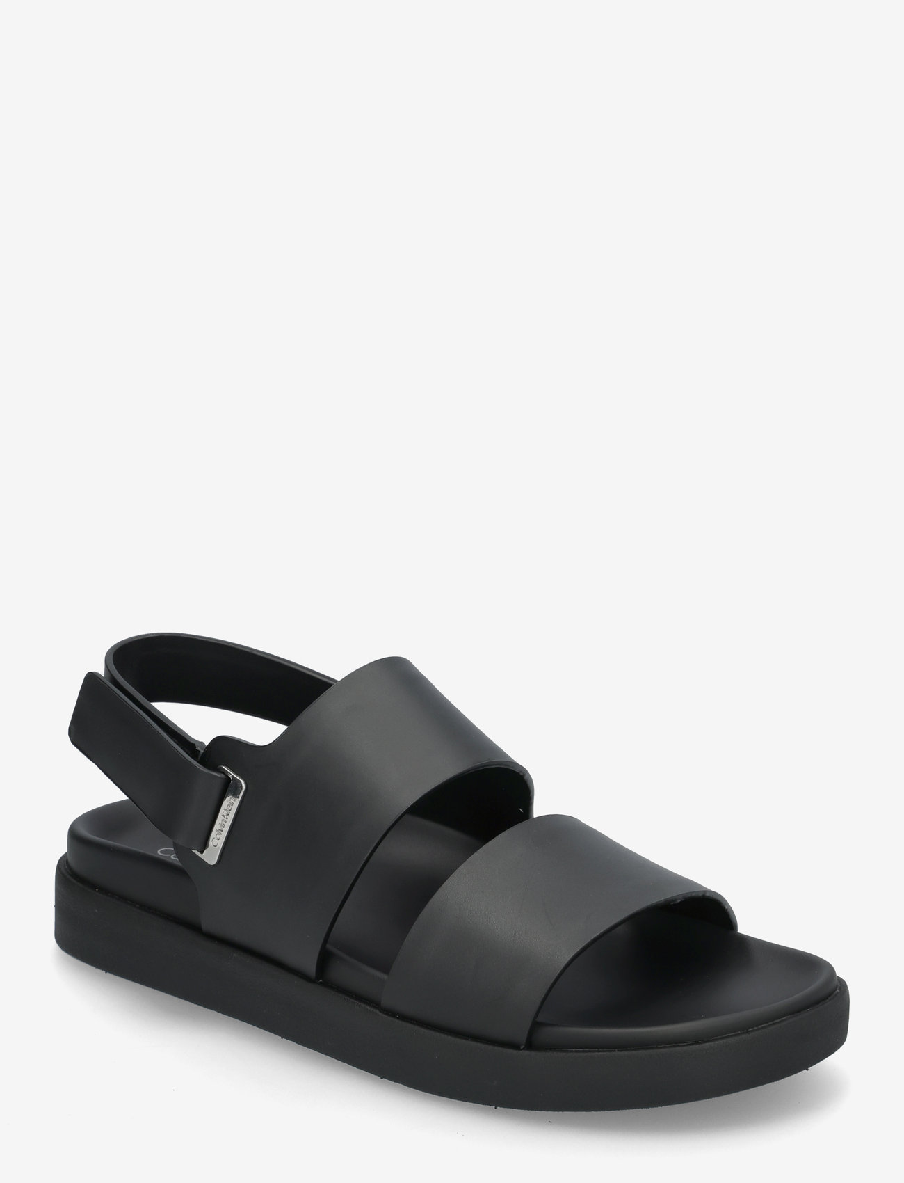 Calvin Klein - FLAT ADJ SANDAL EYELET - flade sandaler - ck black - 0