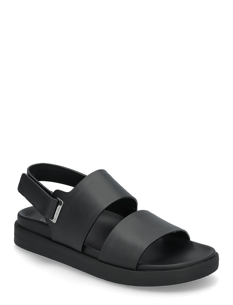 Calvin Klein - FLAT ADJ SANDAL EYELET - flade sandaler - ck black - 0