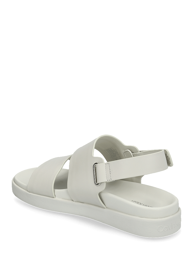 Calvin Klein - FLAT ADJ SANDAL EYELET - flache sandalen - silver birch - 2