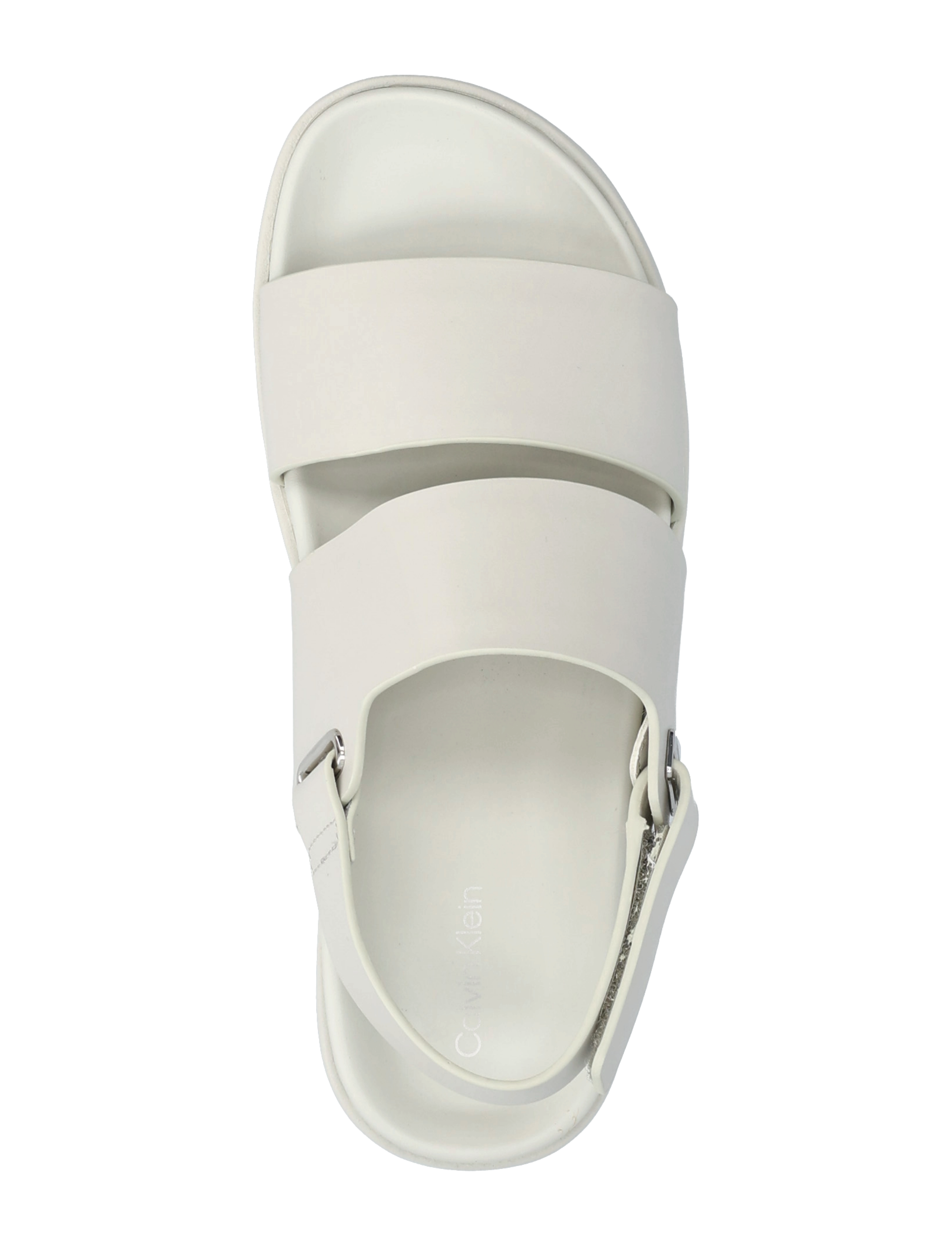 Calvin Klein - FLAT ADJ SANDAL EYELET - flade sandaler - silver birch - 3