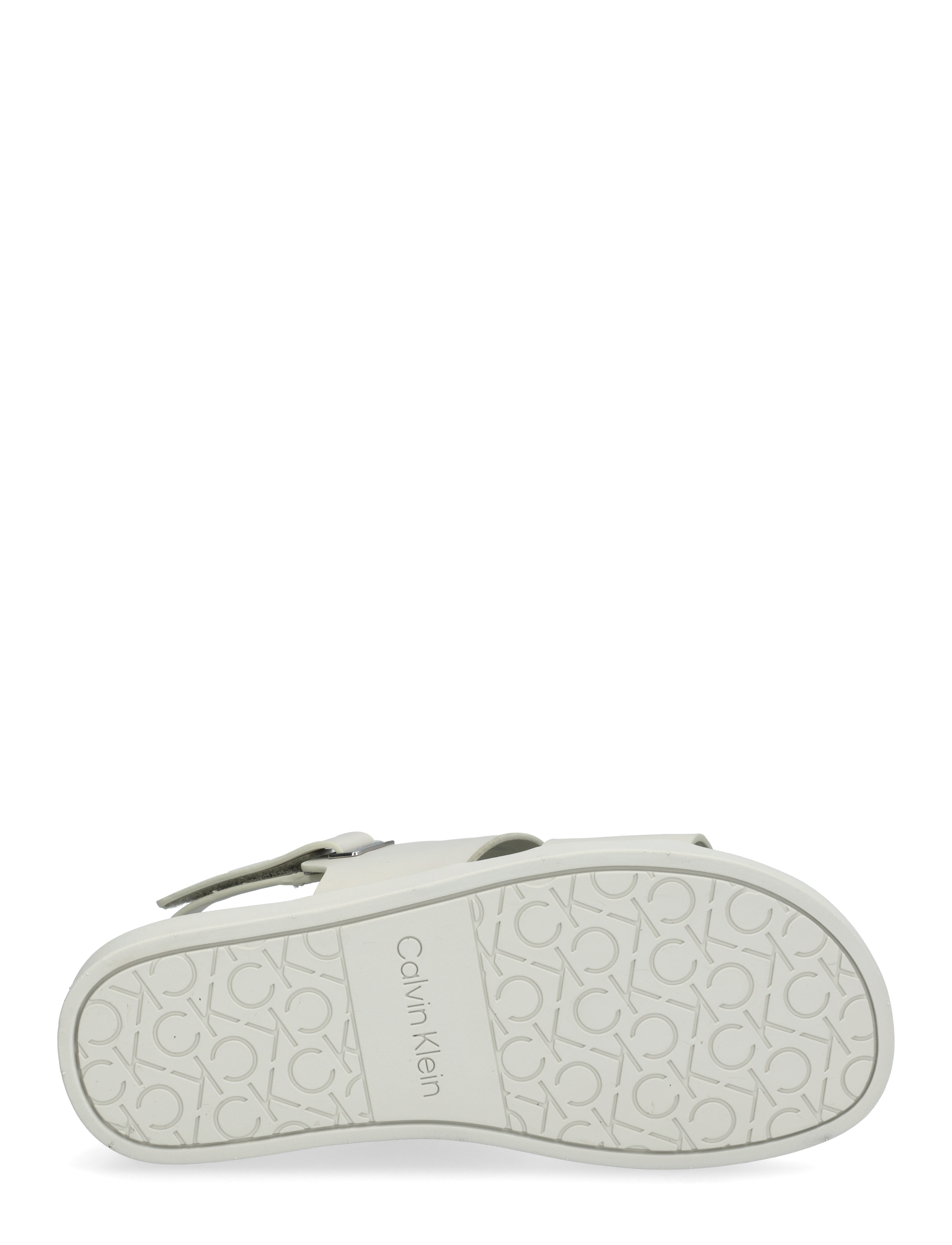 Calvin Klein - FLAT ADJ SANDAL EYELET - flade sandaler - silver birch - 4